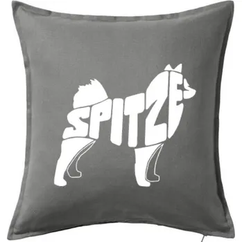 Polštář Spitz - Polštář 50x50 - 50x50 - Pouze potah ( Tmavě šedý melír )