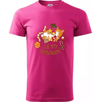 Ja to nedávam - Vanoční shon (Pecka design) - Klasické pánské triko vyšší gramáže - S ( Purpurová )