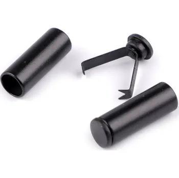 Galanterie Kovová koncovka na šňůru dvoudílná s pojistkou Ø6 mm