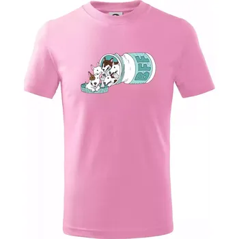 Bullterrier Friends Forever zelené (Pecka design) - Tričko dětské bavlněné - 104-110cm / 3-4 roky ( Růžová )