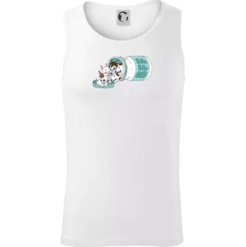 Bullterrier Friends Forever zelené (Pecka design) - Tílko pánské Core - XL ( Bílá )