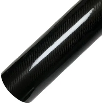 Stínítko do auta 5D Černá karbonová autofólie 20cmx150cm Samolepicí PVC film s lesklým karbonovým efektem pro auto a motorku