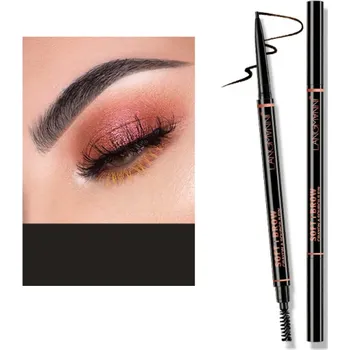 Tužka na obočí Oboustranné otočné pero na obočí 1,5 mm se štětečkem Délka náplně 2,5 cm Precizní tvarování obočí Kosmetická tužka na obočí Péče o vzhled černá