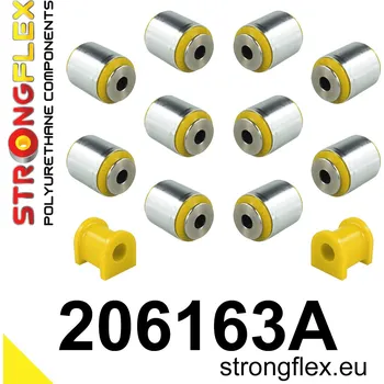 Silentblok nápravy 206163A: Strongflex Sada silentbloků zadního zavěšení varianta SPORT 15mm
