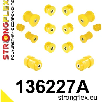 Silentblok nápravy 136227A: Strongflex Kompletní sada polyuretanových silentbloků pro zavěšení varianta SPORT 24mm 131955