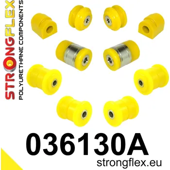 Silentblok nápravy 036130A: Strongflex Sada silentbloků zadního zavěšení varianta SPORT 16mm 10mm 14mm