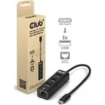 Club 3D Club3D Dokovací stanice USB-C 4v1, 3xUSB, 1xRJ45, černá CSV-1549