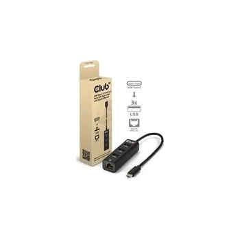 Club 3D Club3D Dokovací stanice USB-C 4v1, 3xUSB, 1xRJ45, černá CSV-1549