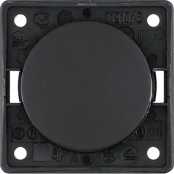 vypínač Vypínač BERKER Integro 12/230V, černý matný - bez rámečku