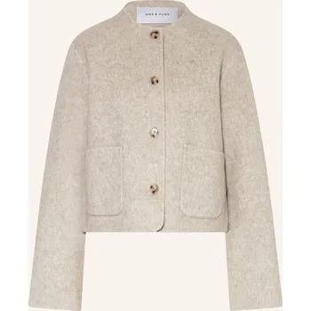 Dámský blejzr Mrs & Hugs Dámská Bunda Hranatého Střihu, černošedá, 42