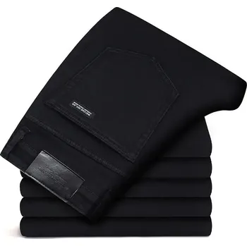 Pánské džíny Pánské slim-fit džíny ve formálním stylu Barva: Černá, Velikost: 33