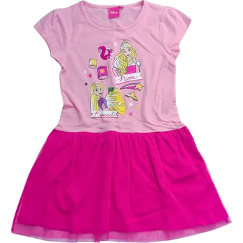 Dívčí šaty Sun City Dívčí šaty PRINCEZNY Šípková Růženka a Locika tyl růžové Barva: Růžová, Velikost: 98
