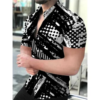 Pánské tričko Pánská 3D košile s potiskem sovy – plážový styl Velikost: M, Barva (Varianta): ASF5E2310153