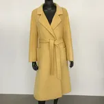 kašmírový kabát – podzimní styl, dvouvrstvý, elegantní Barva: Žlutá, Velikost: S