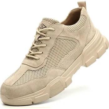 Pánská obuv Bezpečnostní boty – ocelová špička a podrážka proti nárazům Velikost: 36, Barva (Varianta): Beige Mesh