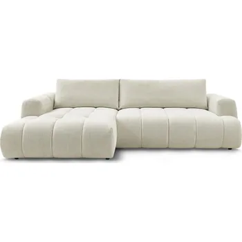 Pohovka Béžová rozkládací/s úložným prostorem rohová pohovka (levý roh/s lenoškou) Fuji – Bobochic Paris ID_1772720