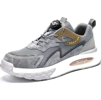 Pánská obuv Protiskluzové bezpečnostní boty – tenisky s ochranou proti nárazu Barva: Šedá, Velikost: 45