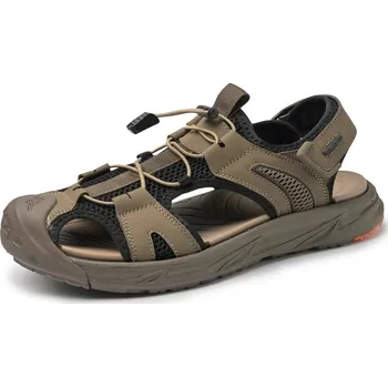 Dámské sandále Letní pánské sandály – lehké sportovní na každodenní nošení Barva: Khaki, Velikost: 42