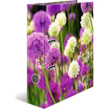 Pákový pořadač A4 - Fialová louka - 19558