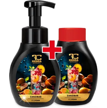 Mýdlo ZANZIBAR | šetrné pěnové mýdlo na ruce & tělo | 2×300 ml | výhodná sada 2 ks Dedra