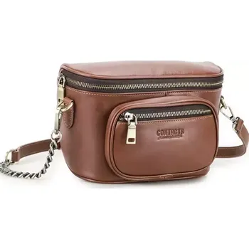 Kabelka Contacts® dámská kožená kabelka Valence Hnědá