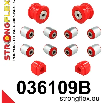 Silentblok nápravy 036109B: Strongflex Sada silentbloků zadního zavěšení 21mm 4 pcs