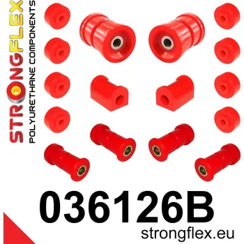 Silentblok nápravy 036126B: Strongflex Sada silentbloků zadního zavěšení Custom 4 x 031860A eccentric bush