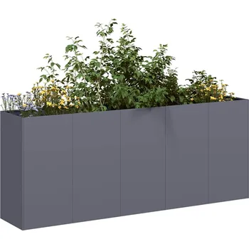 Truhlík vidaXL Truhlík antracitový 200x40x80 cm ocel válcovaná za studena