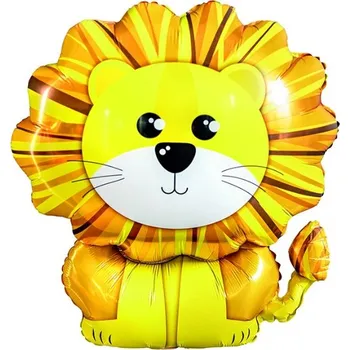 Party dekorace Foliový balonek Lev - 64 x 66 cm