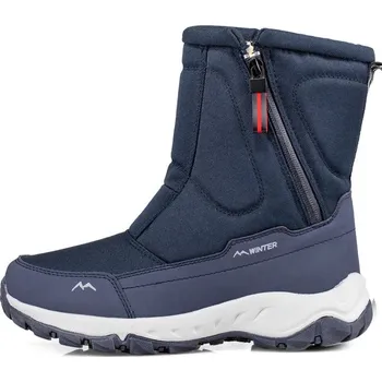 Pánská zimní obuv Zateplené zimní boty s vysokým střihem a protiskluzovou podrážkou Barva: Modrá, Velikost: 44