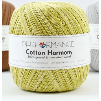 Příze Performance Bavlněná příze Cotton Harmony 400 - zelená melír 100g 560m