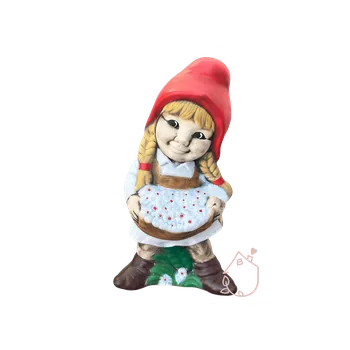 Zahradní dekorace Trpaslice Fanynka keramická zahradní dekorace keramická 43 cm