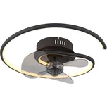 KOREN 03660 GLOBO ventilátor | LED | 30W | černá | Š: 28 cm |