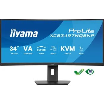Monitor iiyama ProLite/XCB3497WQSNP-B1/34"/VA/wQHD/120Hz/0,4ms/Black/3R