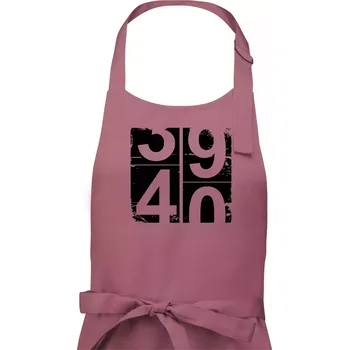 Kuchyňská zástěra Tachometr 40 - Dámská zástěra na vaření - Univerzální velikost ( Starorůžová )