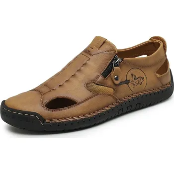 Dámské sandále Pánské letní sandály – pohodlné na každodenní nošení Barva: Hnědá, Velikost: 43