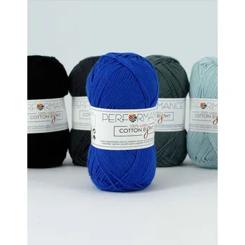 Příze Performance Bavlněná příze Cotton Eight 1270 - modrá 50g 175m