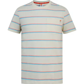 Pánské tričko SoulCal Soul Stripe Regular Fit T-Shirt Ecru XL