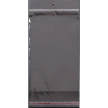 Obalový materiál PP sáček s lepicí klopou a závěsem 13x22cm Varianta: transparent, Balení: 12000 ks