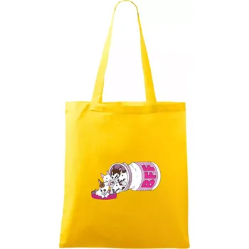 Bullterrier Friends Forever růžové (Pecka design) - Taška bavlněná - 42 x 38 cm ( Žlutá )