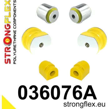 Silentblok nápravy 036076A: Strongflex Sada silentbloků předního zavěšení varianta SPORT 23mm 031183