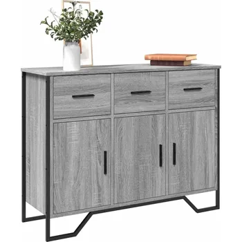 Příborník do zásuvky vidaXL Příborník šedý sonoma 97 x 32,5 x 74,5 cm kompozitní dřevo