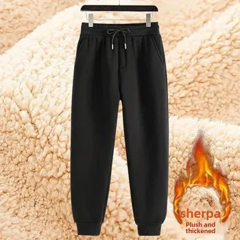 Pánské kalhoty Zimní pánská tepláková souprava s mikinou a kapucí Velikost: 5XL, Barva (Varianta): One-piece [pants] KL lambswool pure black