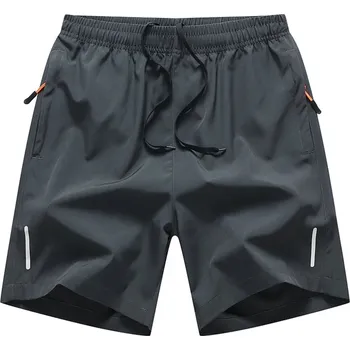 Letní pánské sportovní kraťasy z lehkého materiálu Barva: Šedá, Velikost: 8XL