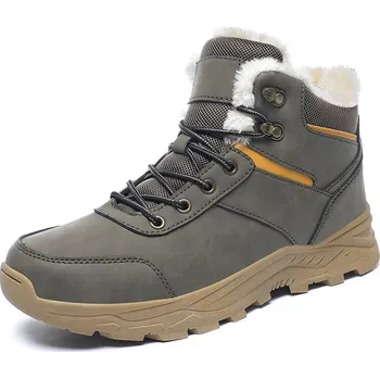 Pánská zimní obuv Zimní sněhule – nepromokavé zateplené boty na hory i město Barva: Šedá, Velikost: 41