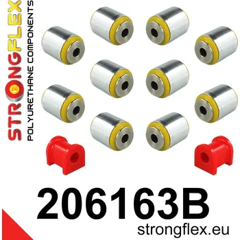 Silentblok nápravy 206163B: Strongflex Sada silentbloků zadního zavěšení Custom
