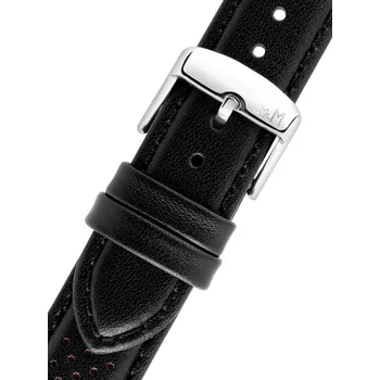 Řemínek na hodinky Kožený řemínek Morellato Lipari 5966237.886 M, černý - 20 mm