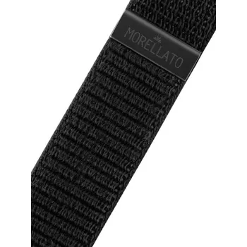 Řemínek na hodinky Textilní řemínek Morellato 5655D64.019 M, černý, Quick Release - 22 mm