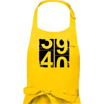 Kuchyňská zástěra Tachometr 40 - Dámská zástěra na vaření - Univerzální velikost ( Žlutá )