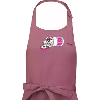 Kuchyňská zástěra Bullterrier Friends Forever růžové (Pecka design) - Pánská zástěra na vaření - Univerzální velikost ( Starorůžová )